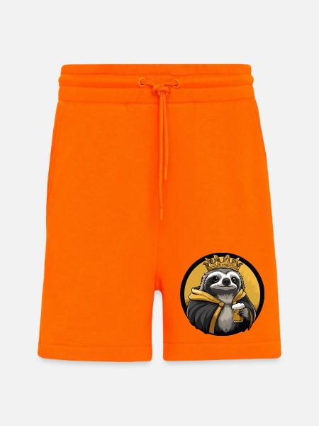Sloth Beer Funny - Shorts - made by SPREAD - SUNSET ORANGE