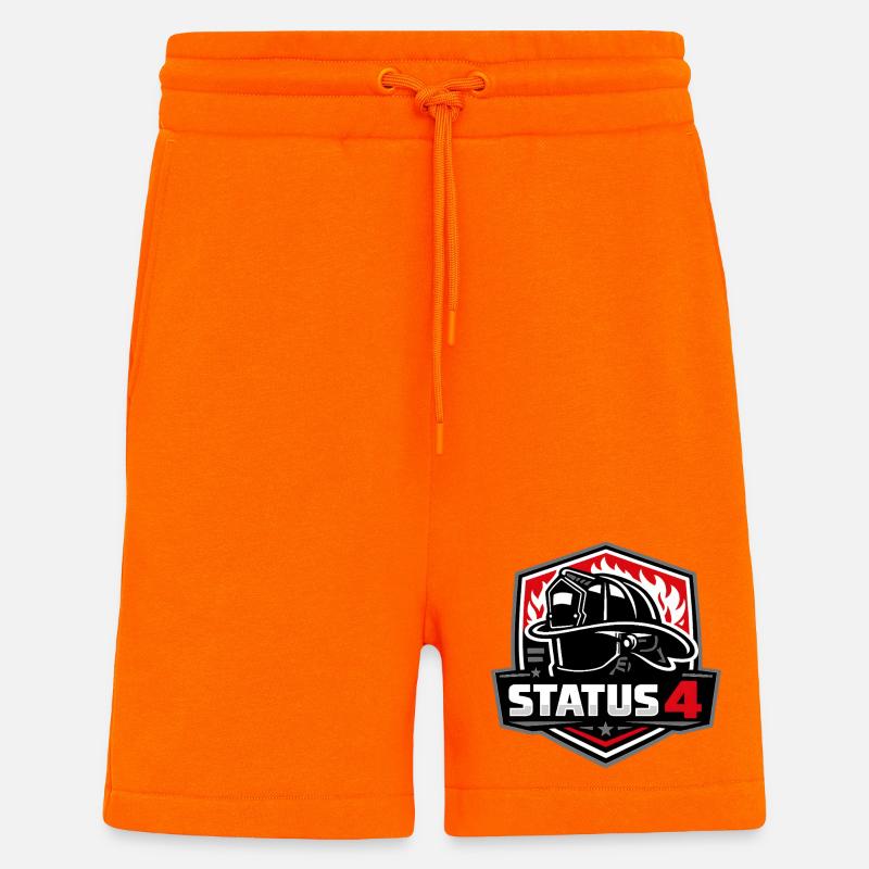 Status4 Feuerwehres Schutzlogo - Shorts - made by SPREAD - SUNSET ORANGE