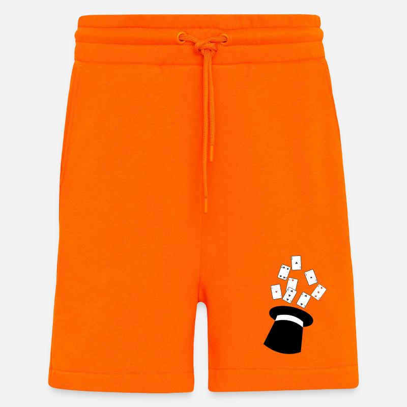 Magician magic show magic hat - Shorts - made by SPREAD - SUNSET ORANGE