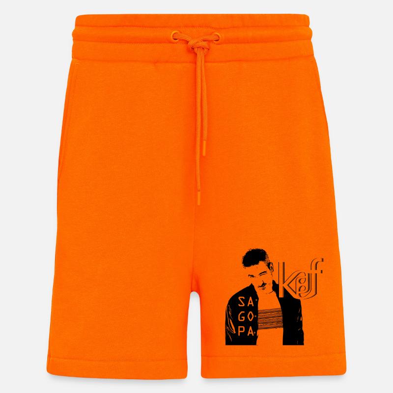 SAGOPA KAJMER - KAF KEF - Short bio décontracté fabriqué en UE - SUNSET ORANGE