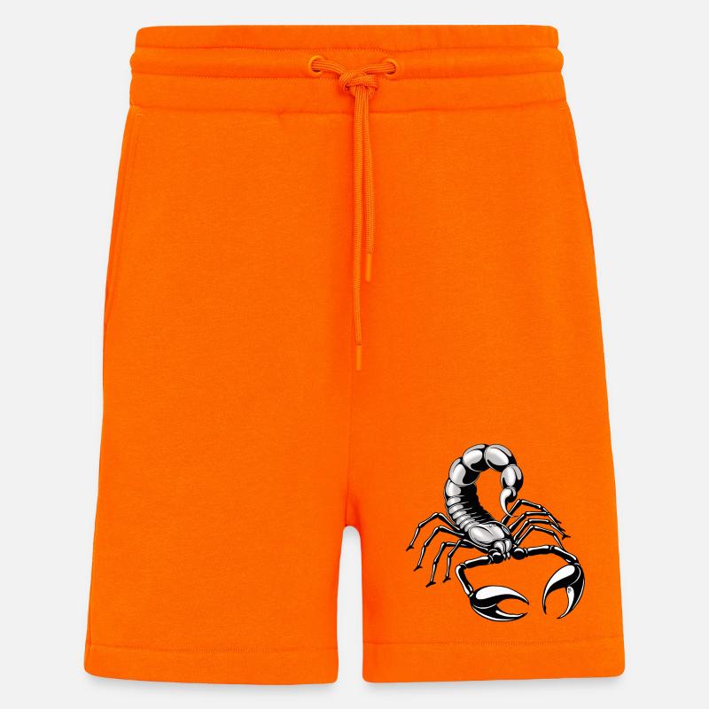 Skorpion - silber - grau - Shorts - made by SPREAD - SUNSET ORANGE
