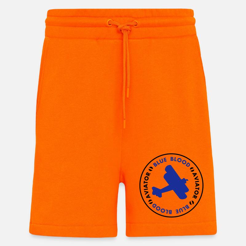 Aviator- blue blood - Shorts - made by SPREAD - SUNSET ORANGE