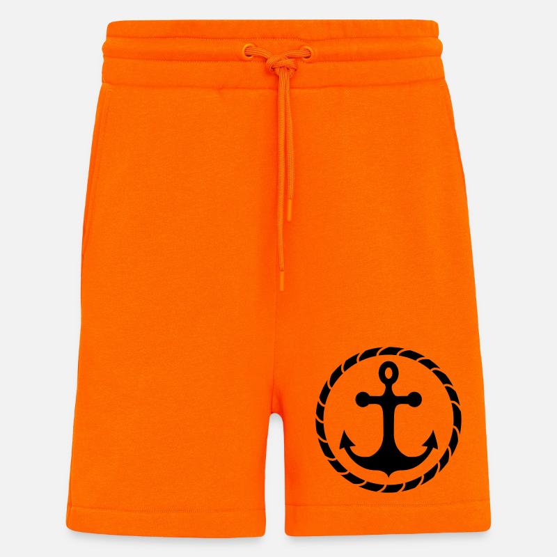 anchor - Shorts - made by SPREAD - SUNSET ORANGE