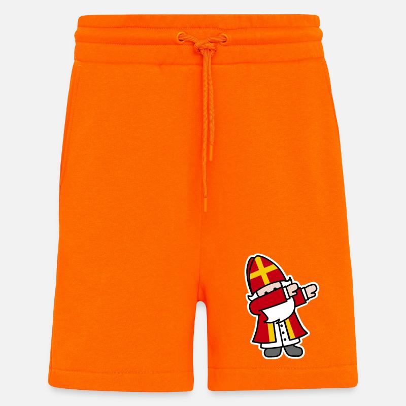 Sinterklaas Saint / Nicholas Dab Dabbing - Short bio décontracté fabriqué en UE - SUNSET ORANGE