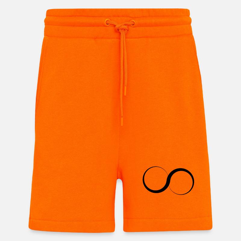 Infinity - logo - Shorts - made by SPREAD - SUNSET ORANGE