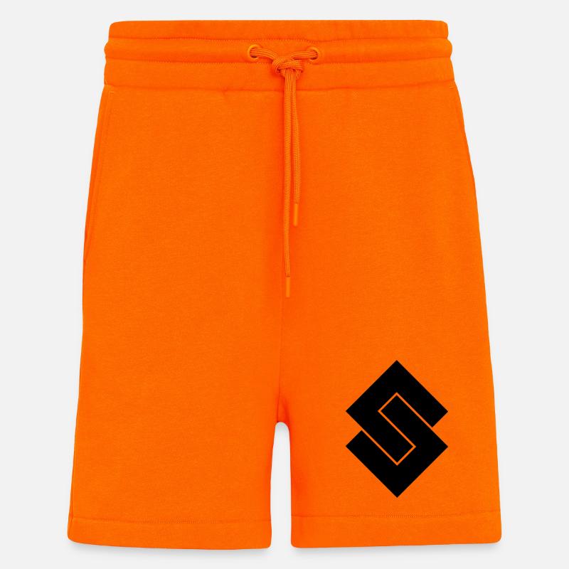 S - Logo - Shorts - made by SPREAD - SUNSET ORANGE