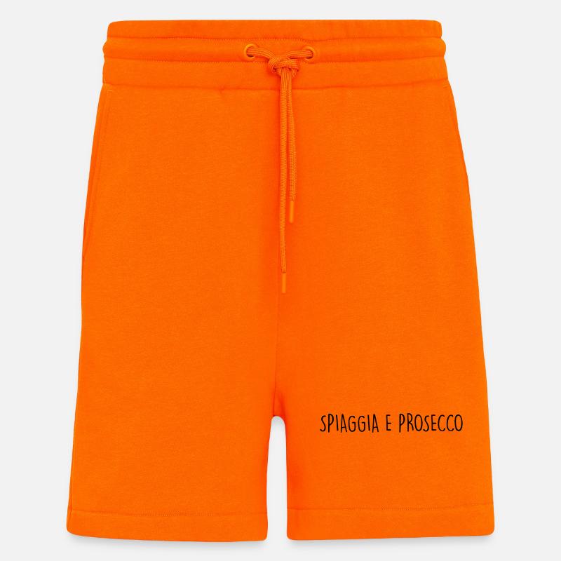 SPIAGGIA E PROSECCO - Short bio décontracté fabriqué en UE - SUNSET ORANGE