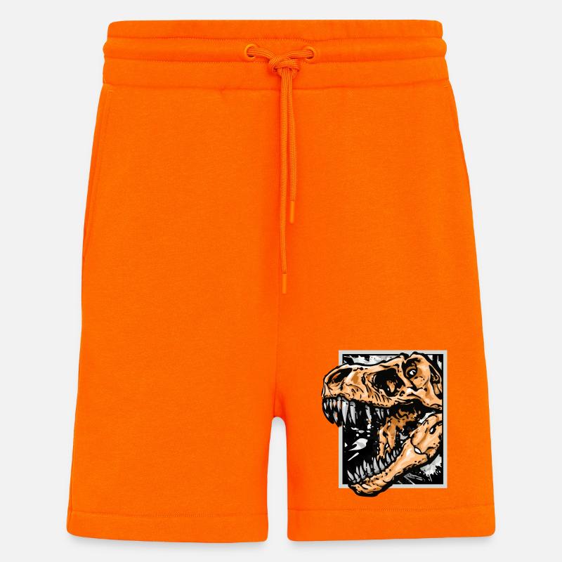 Dinosaurier / T-Rex / Trex / Geschenkidee - Shorts - made by SPREAD - SUNSET ORANGE
