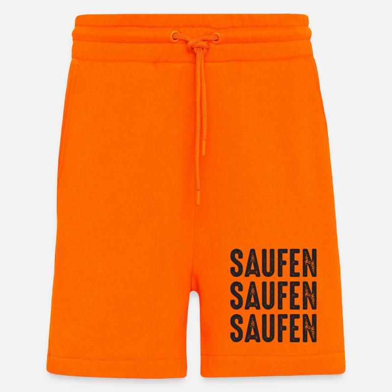 Alkoholiker - Shorts - made by SPREAD - SUNSET ORANGE