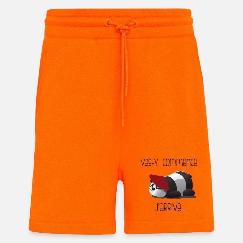 Panda mit Red Meret Pantomime - Shorts - made by SPREAD - SUNSET ORANGE