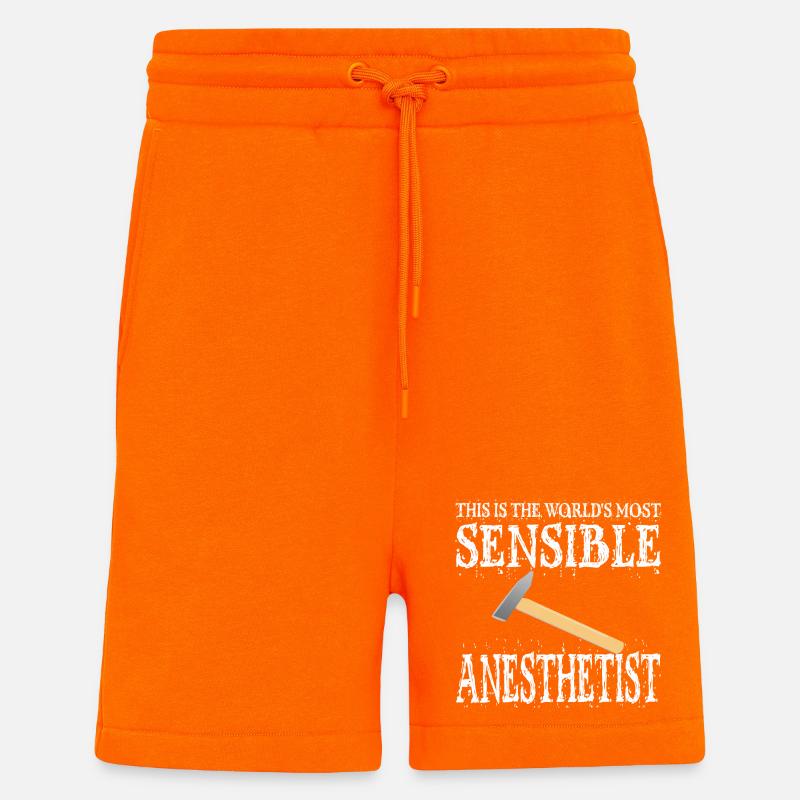 Anesthesiologist Anesthesia Anesthesia Hammer Gift - Shorts - made by SPREAD - SUNSET ORANGE