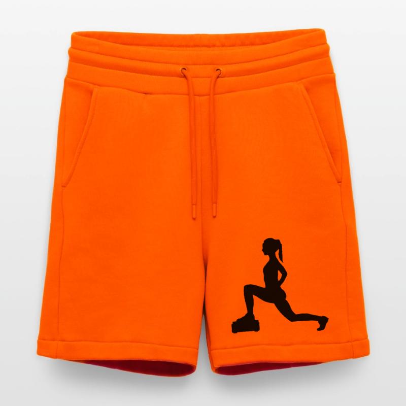 Mädchen oder Dame, die Schritte oder Aerobic macht Shorts - made by SPREAD