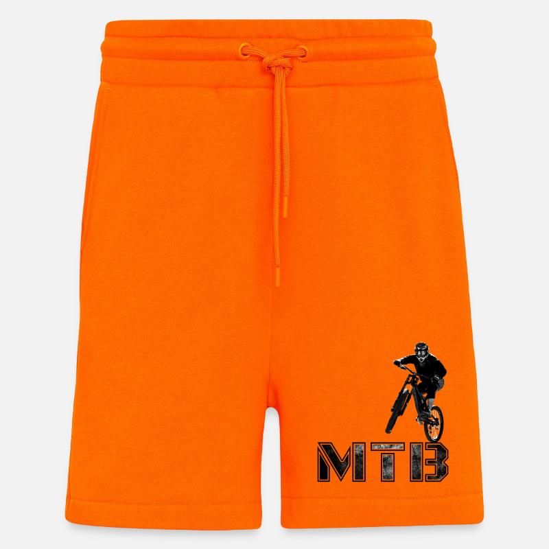 MTB Mountainbiking Geschenk - Shorts - made by SPREAD - SUNSET ORANGE
