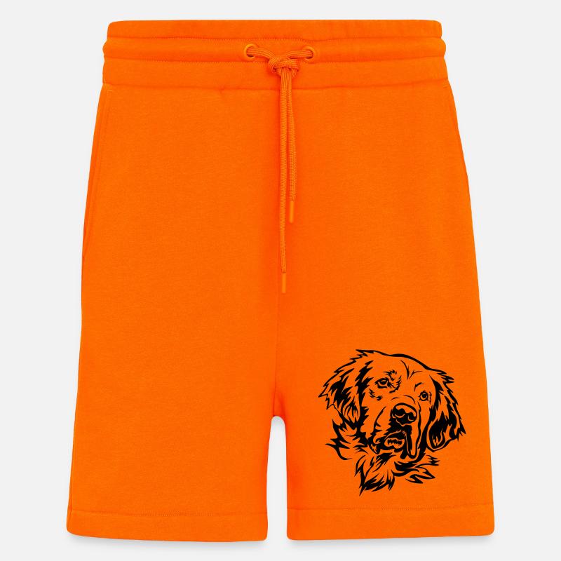 Tête d’or retriever - Short bio décontracté fabriqué en UE - SUNSET ORANGE