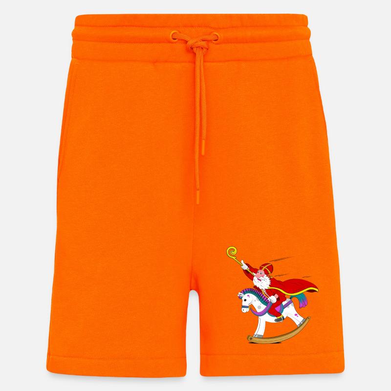 Sinterklaas auf Schaukelpferd - Shorts - made by SPREAD - SUNSET ORANGE