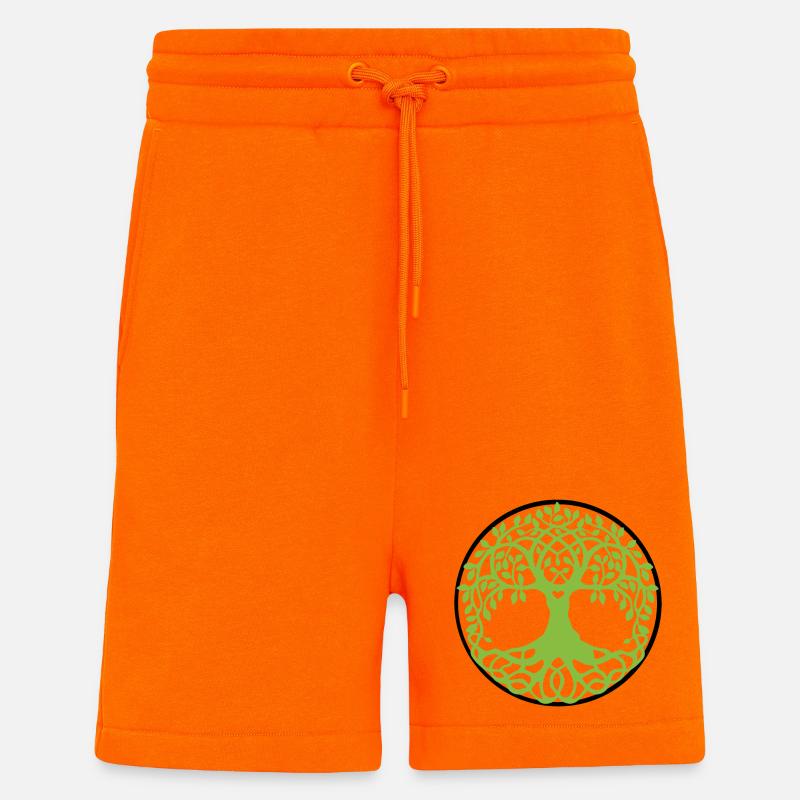 Mandala Baum des Lebens - Shorts - made by SPREAD - SUNSET ORANGE