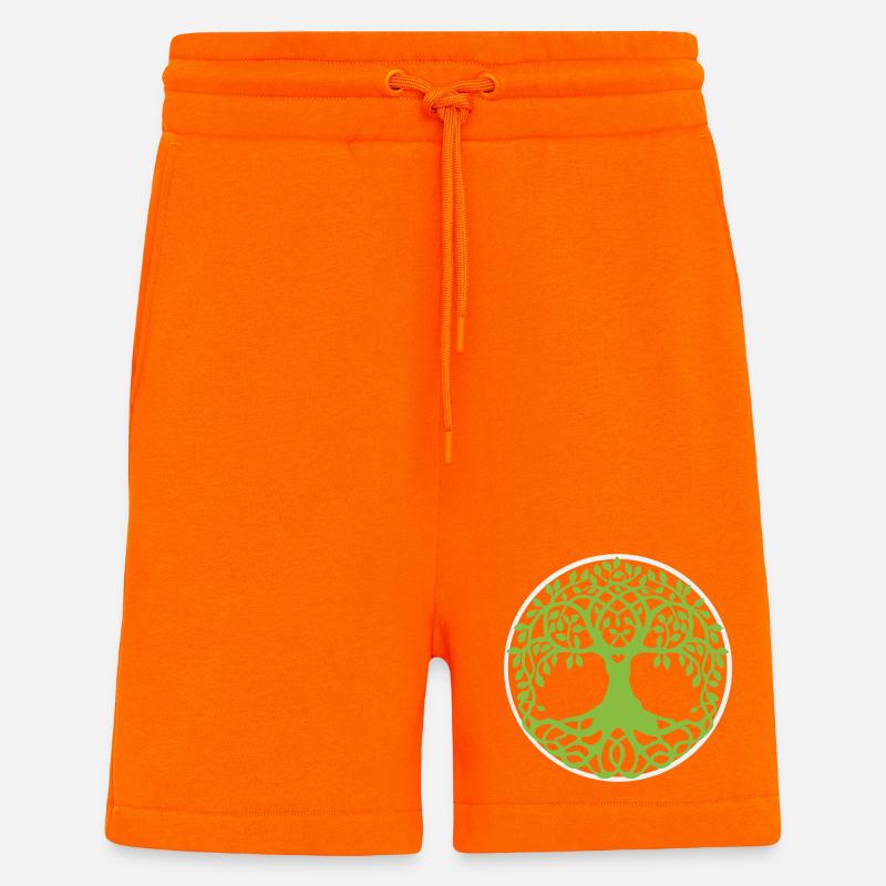 Mandala Baum des Lebens - Shorts - made by SPREAD - SUNSET ORANGE