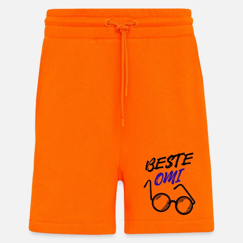 Oma Großmutter Beste Omi Brille Statement - Shorts - made by SPREAD - SUNSET ORANGE