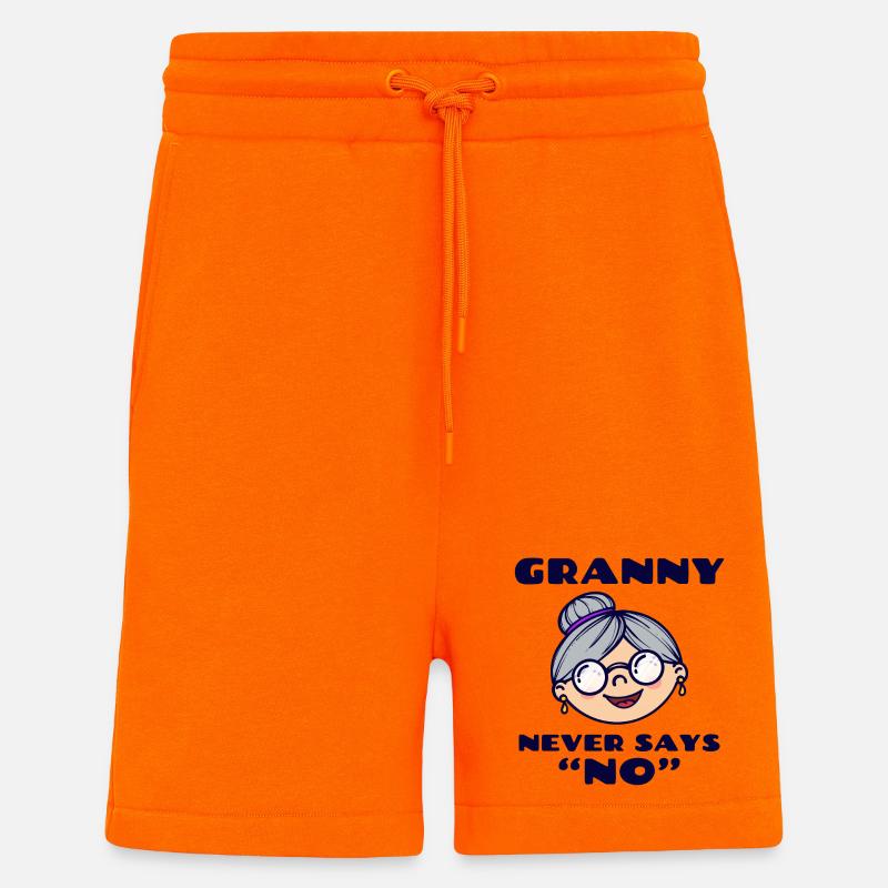 Lieblingsomi Großmutter Oma Statement Brille - Shorts - made by SPREAD - SUNSET ORANGE