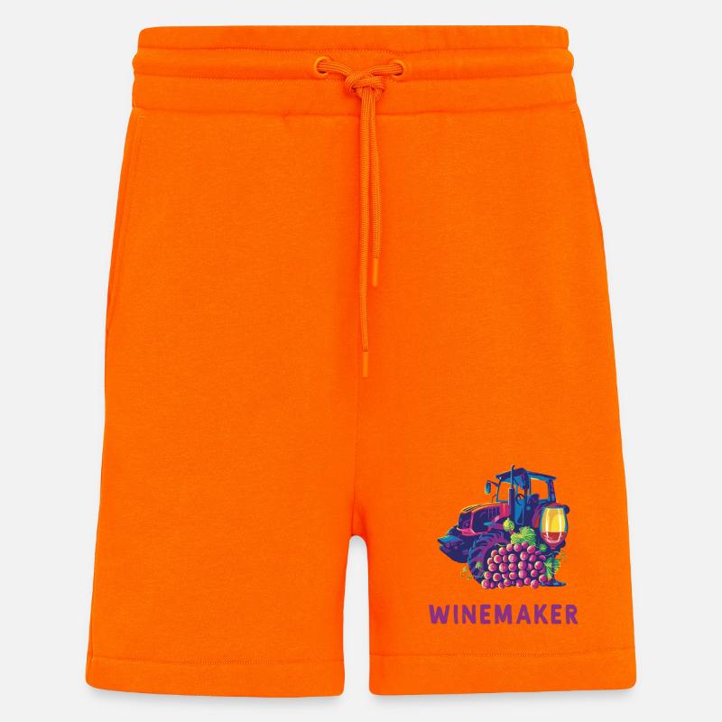 Winemaker Design - Shorts - made by SPREAD - SUNSET ORANGE