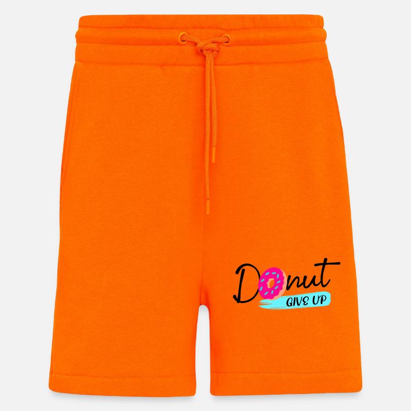 Donut Süßigkeiten Statement Naschen Lecker - Shorts - made by SPREAD - SUNSET ORANGE