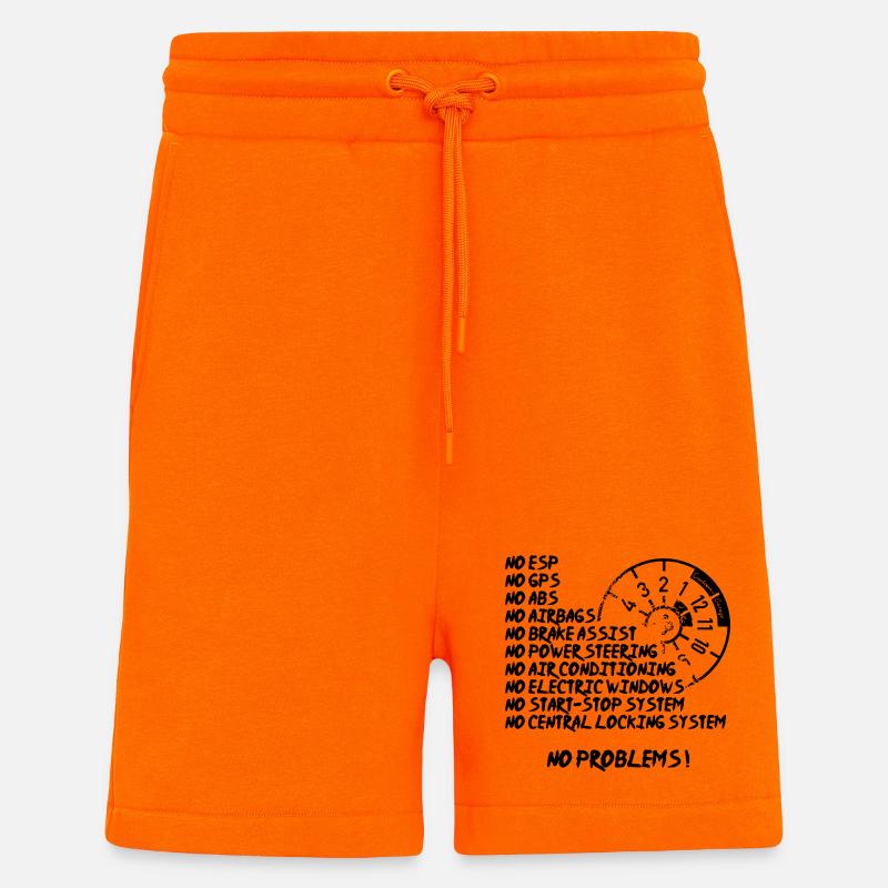"No Problems" - Shorts - made by SPREAD - SUNSET ORANGE
