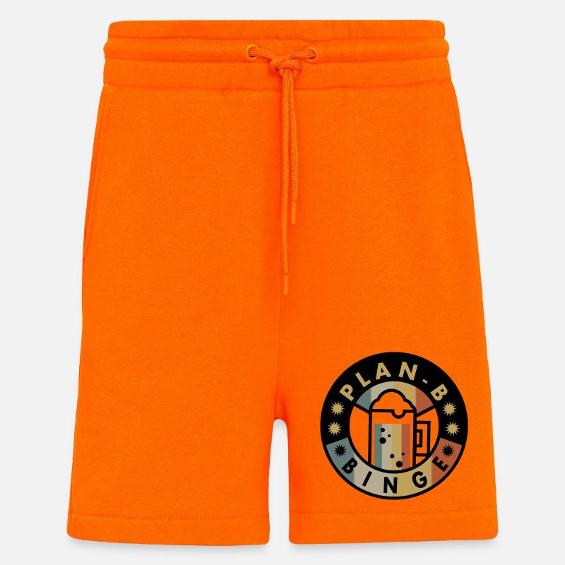 Plan B Saufen - Shorts - made by SPREAD - SUNSET ORANGE