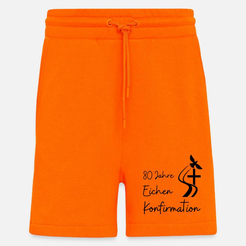 Eichen Konfirmation 80 Jahre Jubelkonfirmation - Shorts - made by SPREAD - SUNSET ORANGE