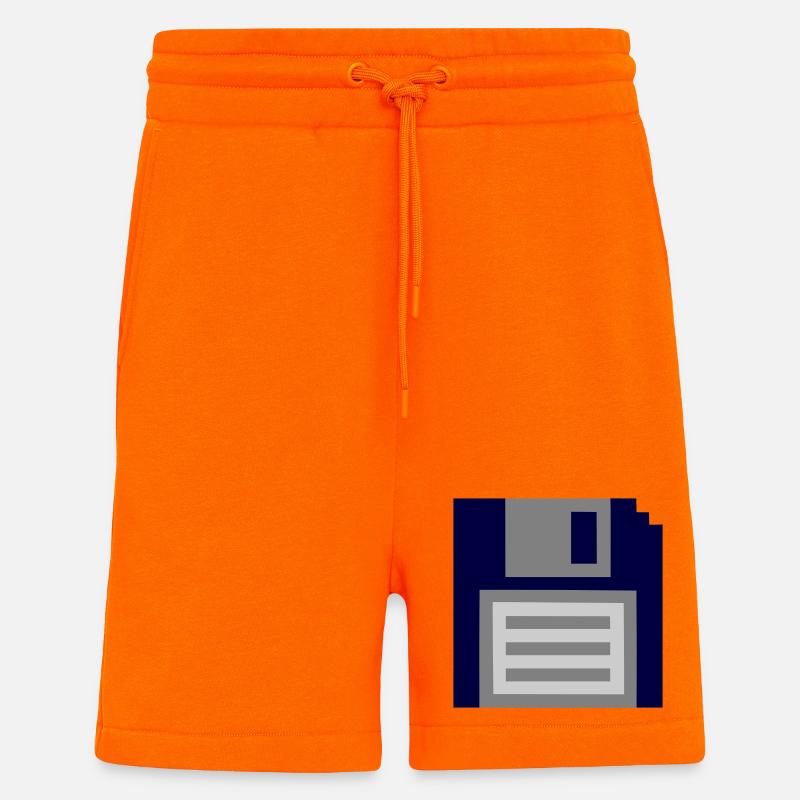 Floppy disk - Shorts - made by SPREAD - SUNSET ORANGE