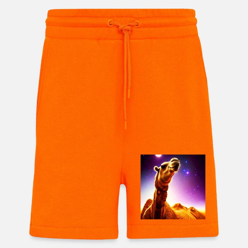 Dromedar Kamel - Wüstenschiff - Shorts - made by SPREAD - SUNSET ORANGE