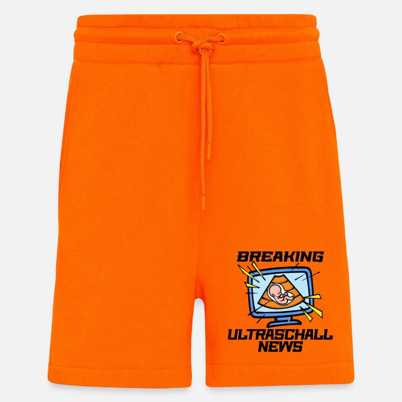 Mutter Baby Schwangerschaft Statement Schwanger - Shorts - made by SPREAD - SUNSET ORANGE