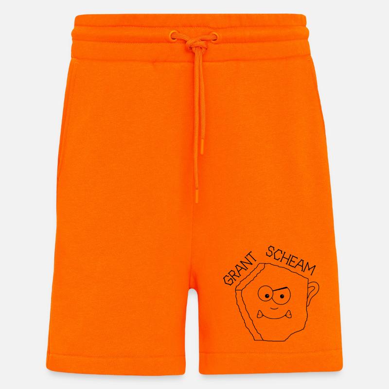 Grantscheam - grumpy person - Austria dialect - Shorts - made by SPREAD - SUNSET ORANGE