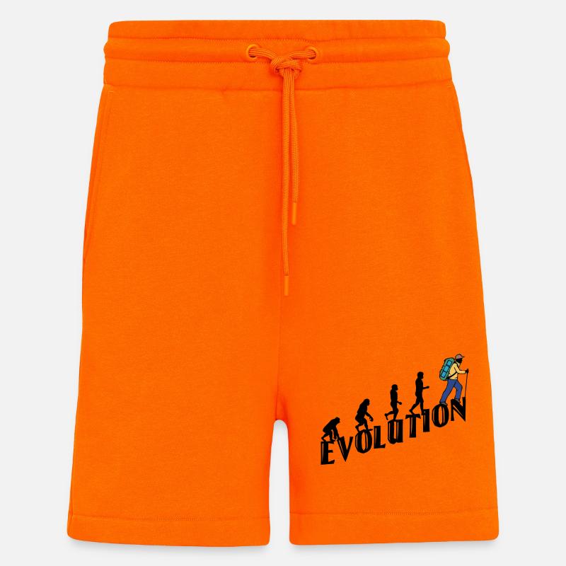 Randonnée Evolution Randonneur Randonnée Escalade - Short bio décontracté fabriqué en UE - SUNSET ORANGE