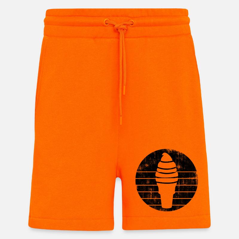 Cornet - Short bio décontracté fabriqué en UE - SUNSET ORANGE