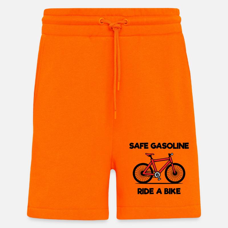 Durabilité Déclaration environnementale respectueuse de l’environnement - Short bio décontracté fabriqué en UE - SUNSET ORANGE