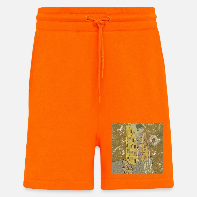 L’étreinte éternelle réinventée - Short bio décontracté fabriqué en UE - SUNSET ORANGE
