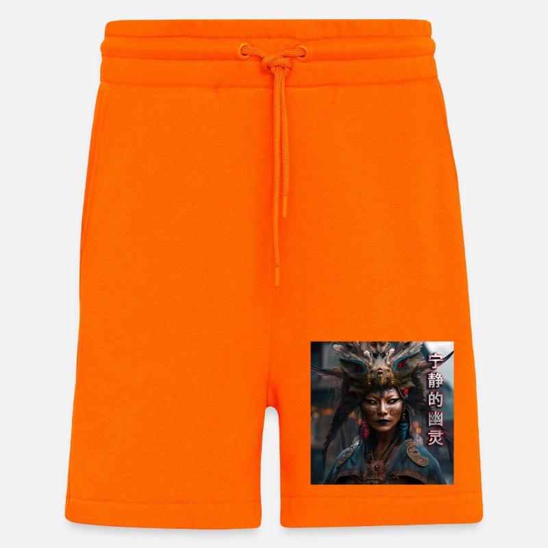 Serene Ghost Tippfehler - Shorts - made by SPREAD - SUNSET ORANGE
