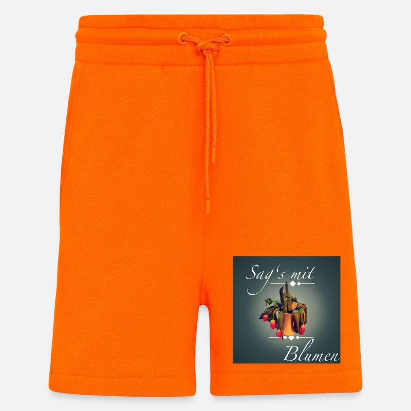 Sag's mit Blumen - Shorts - made by SPREAD - SUNSET ORANGE
