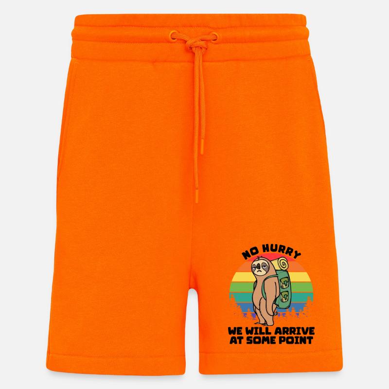 Campingplatz Wanderer Statement Camping Natur - Shorts - made by SPREAD - SUNSET ORANGE