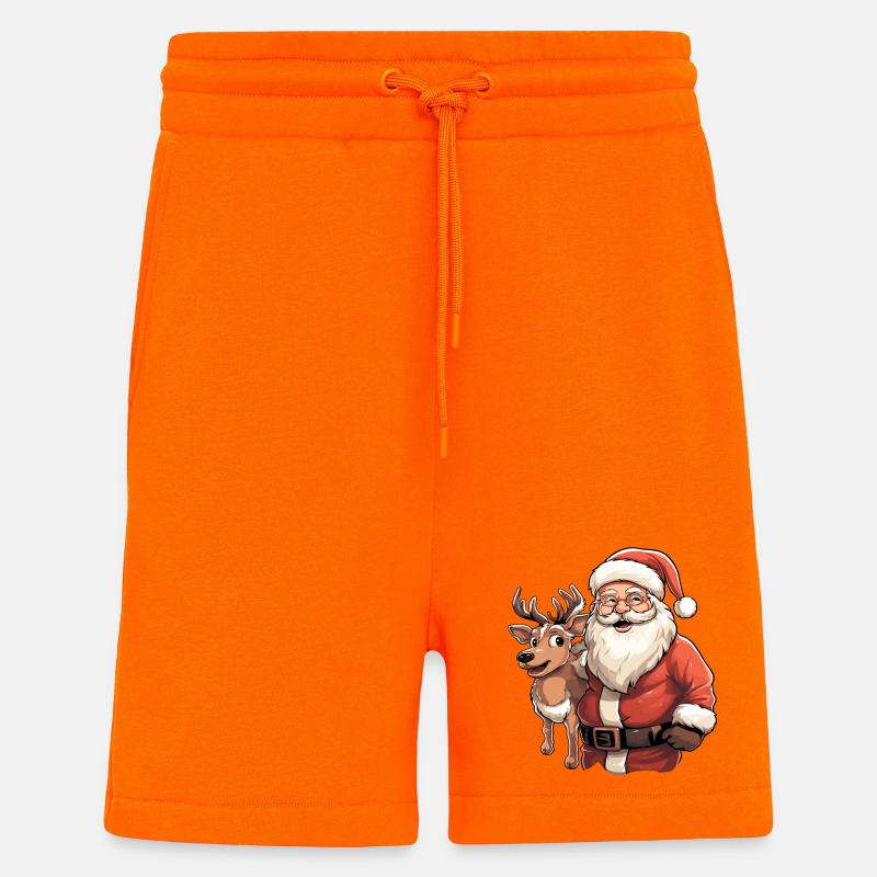 Weihnachtsmann mit renntier - Shorts - made by SPREAD - SUNSET ORANGE