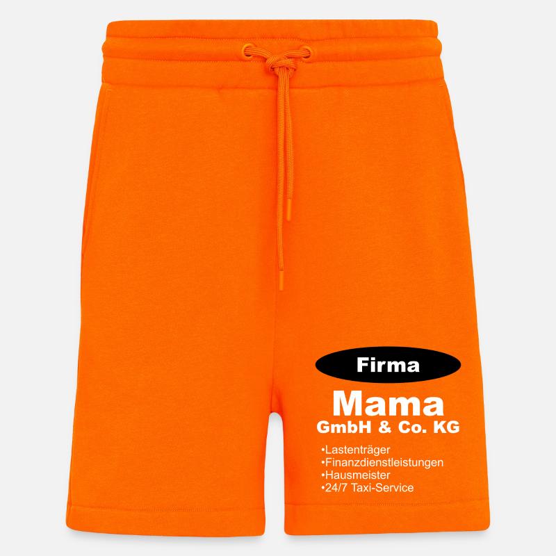 Mama GmbH Firma Geschenk Mutter - Shorts - made by SPREAD - SUNSET ORANGE
