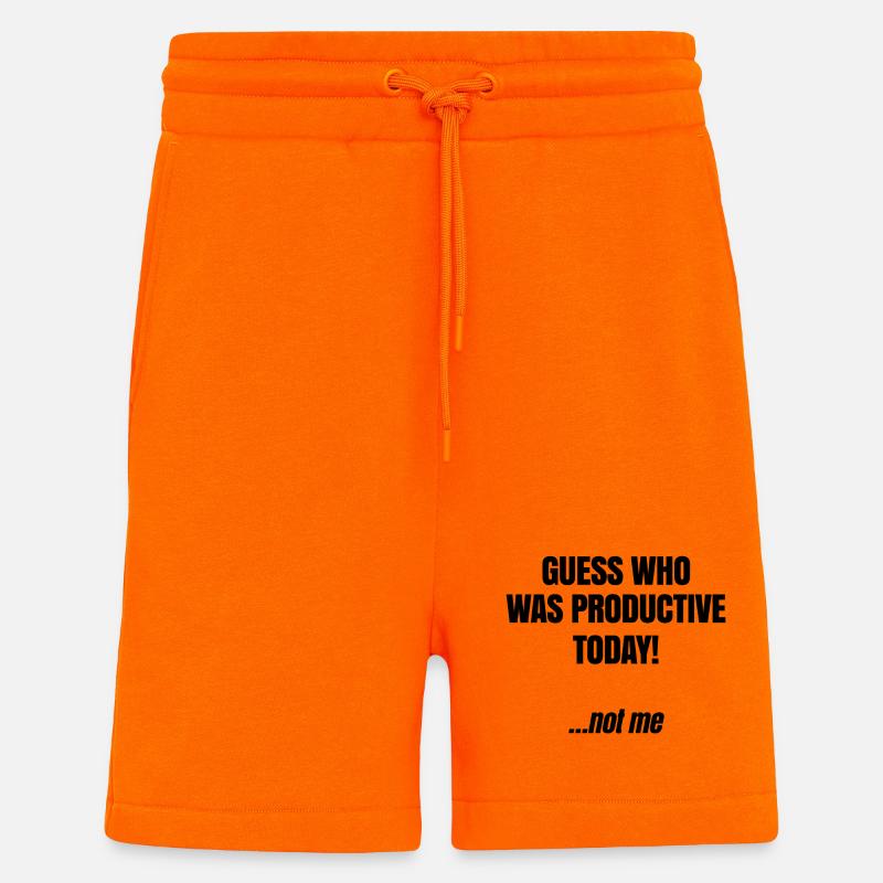 Egal Statement Witzig Ist Mir Wurscht - Shorts - made by SPREAD - SUNSET ORANGE