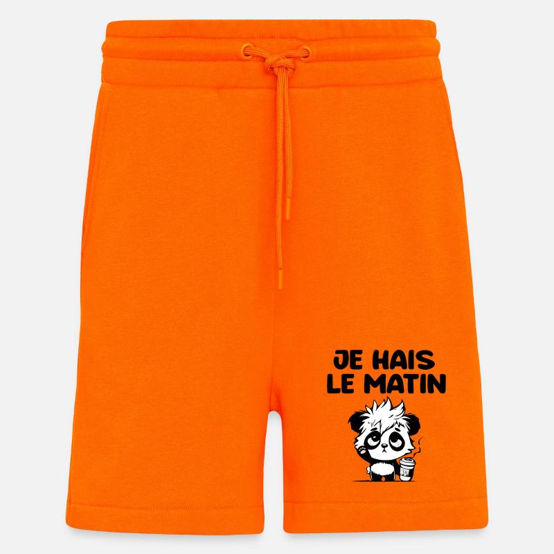 Ich hasse den morgendlichen Panda - Shorts - made by SPREAD - SUNSET ORANGE