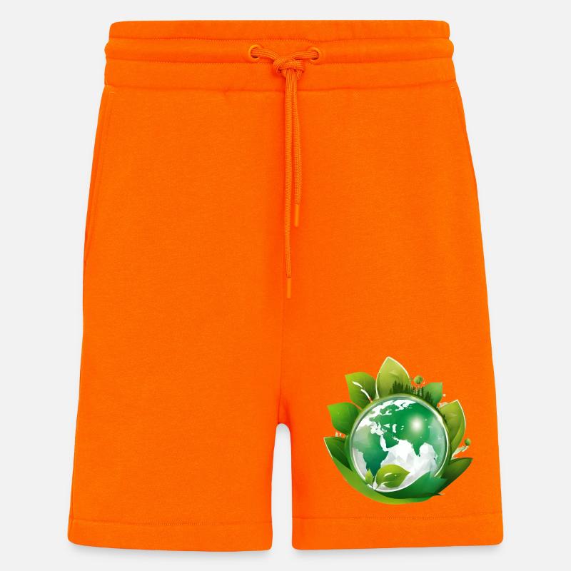 Planet Erde, Mutter Natur - Shorts - made by SPREAD - SUNSET ORANGE