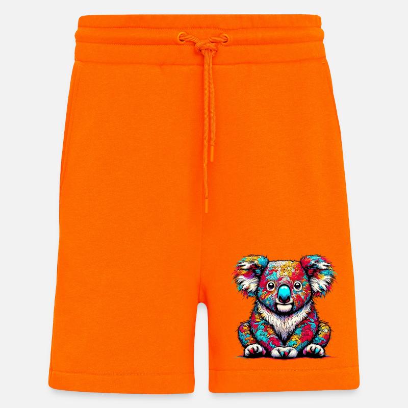 Koala - Short bio décontracté fabriqué en UE - SUNSET ORANGE