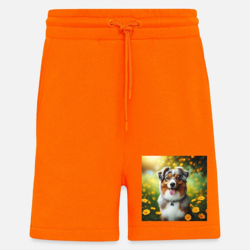 Australischer Schäferhund - Shorts - made by SPREAD - SUNSET ORANGE