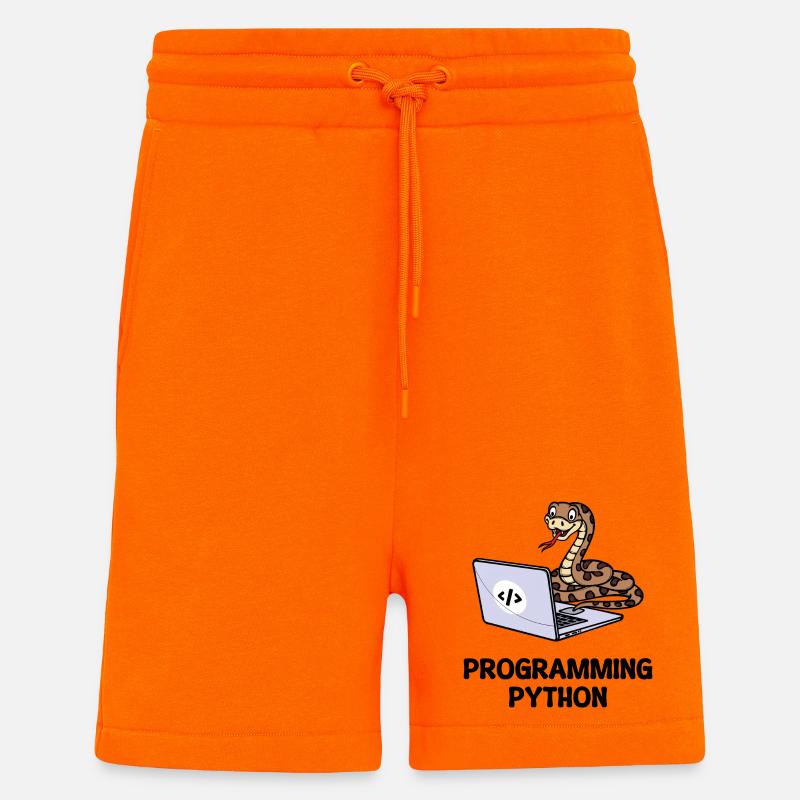 Developer Lustige Sprüche Programmierer Computer - Shorts - made by SPREAD - SUNSET ORANGE