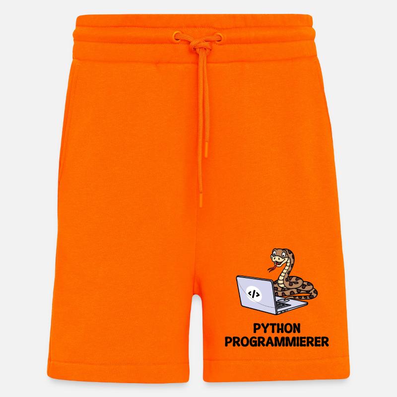 Programmierer Computer Code Developer Statement - Shorts - made by SPREAD - SUNSET ORANGE
