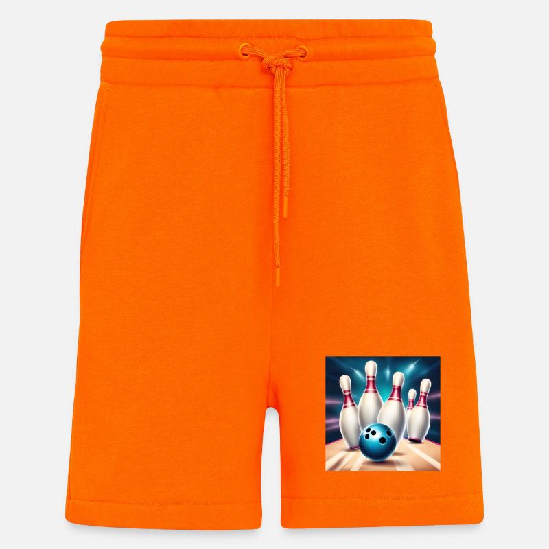 Bowling, Bowlingbahn, Bowling - Shorts - made by SPREAD - SUNSET ORANGE