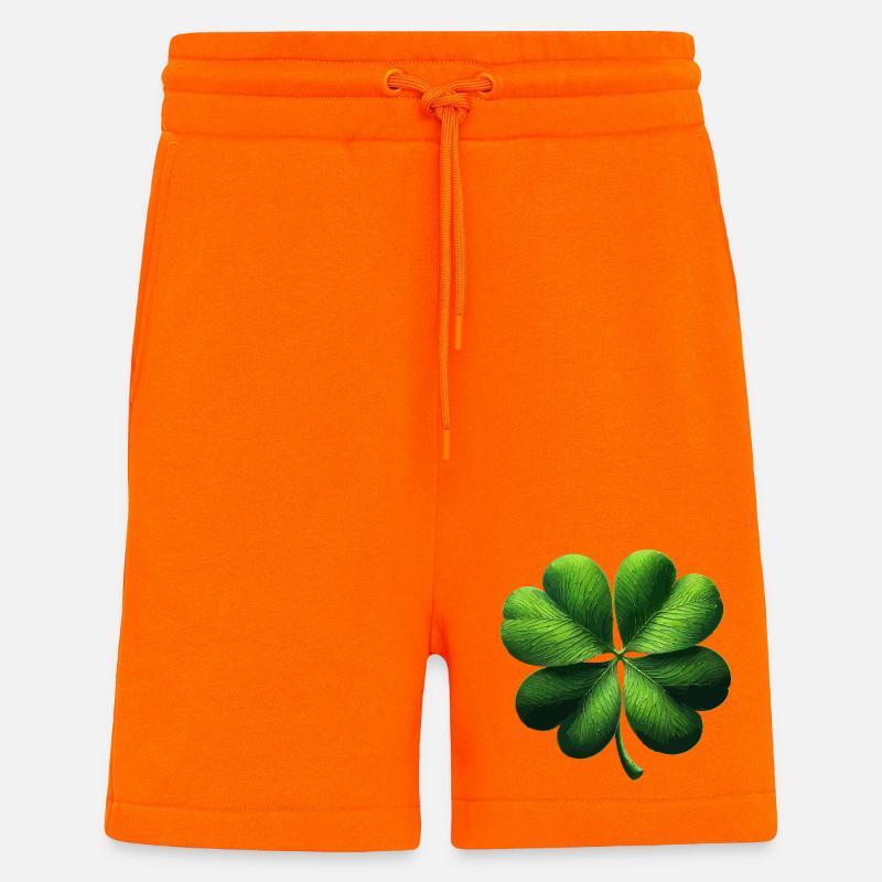 Vierblättriges Kleeblatt - Shorts - made by SPREAD - SUNSET ORANGE